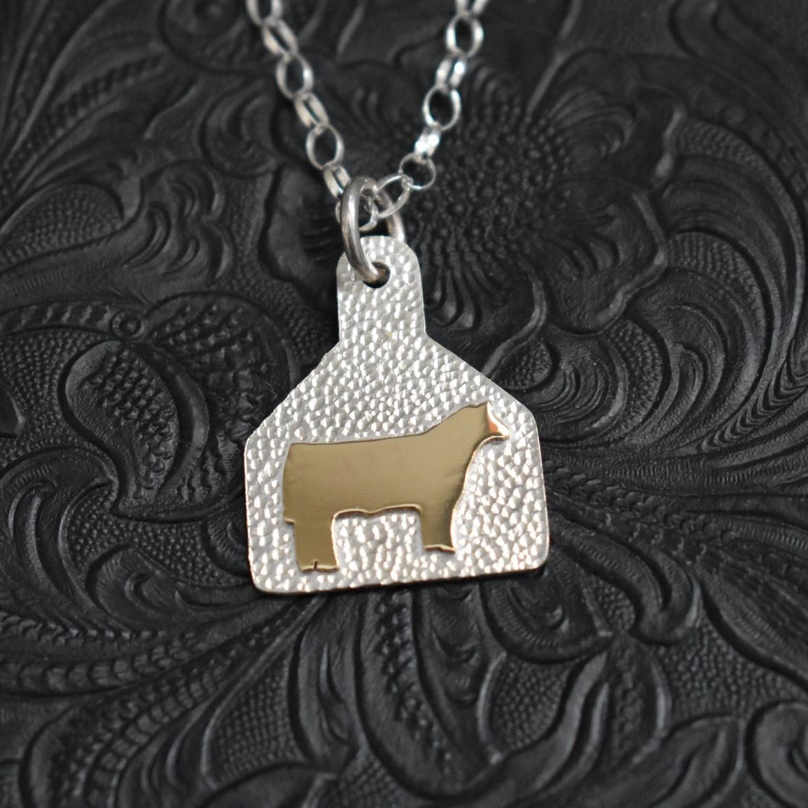 Animal Ear Tag Message Necklace - DirtySnouts